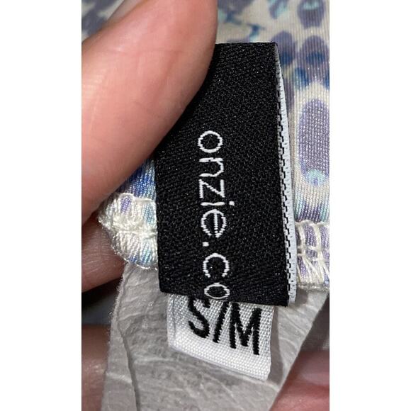 Onzie Pastel Print Cropped Crop Activewear Gym Leggings Size S/M Multi Color - Picture 7 of 7